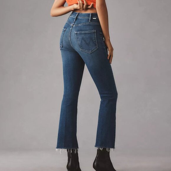 MOTHER The Hustler High-Rise Ankle-Fray Jeans In GRASPING AT STRAWS - Picture 2 of 11